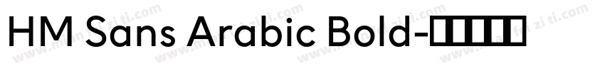 HM Sans Arabic Bold字体转换